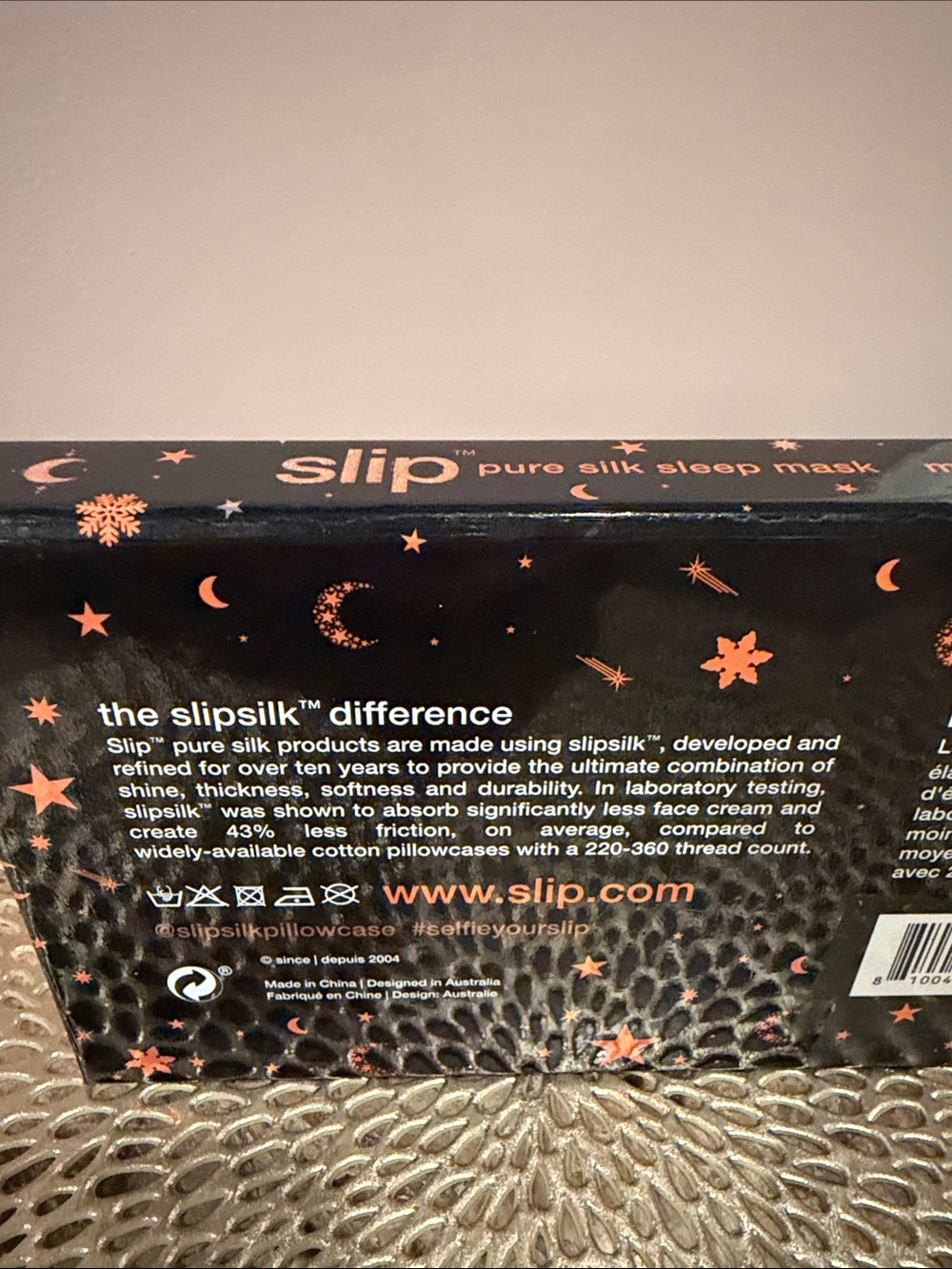 Slip Pure Silk Black Sleep Eye Mask - Picture 8 of 9